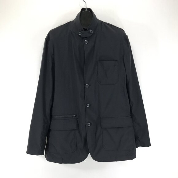 Eddie Bauer Travex Voyager Travel Blazer Men's Size 46 Black Outdoor Business - Picture 3 of 11